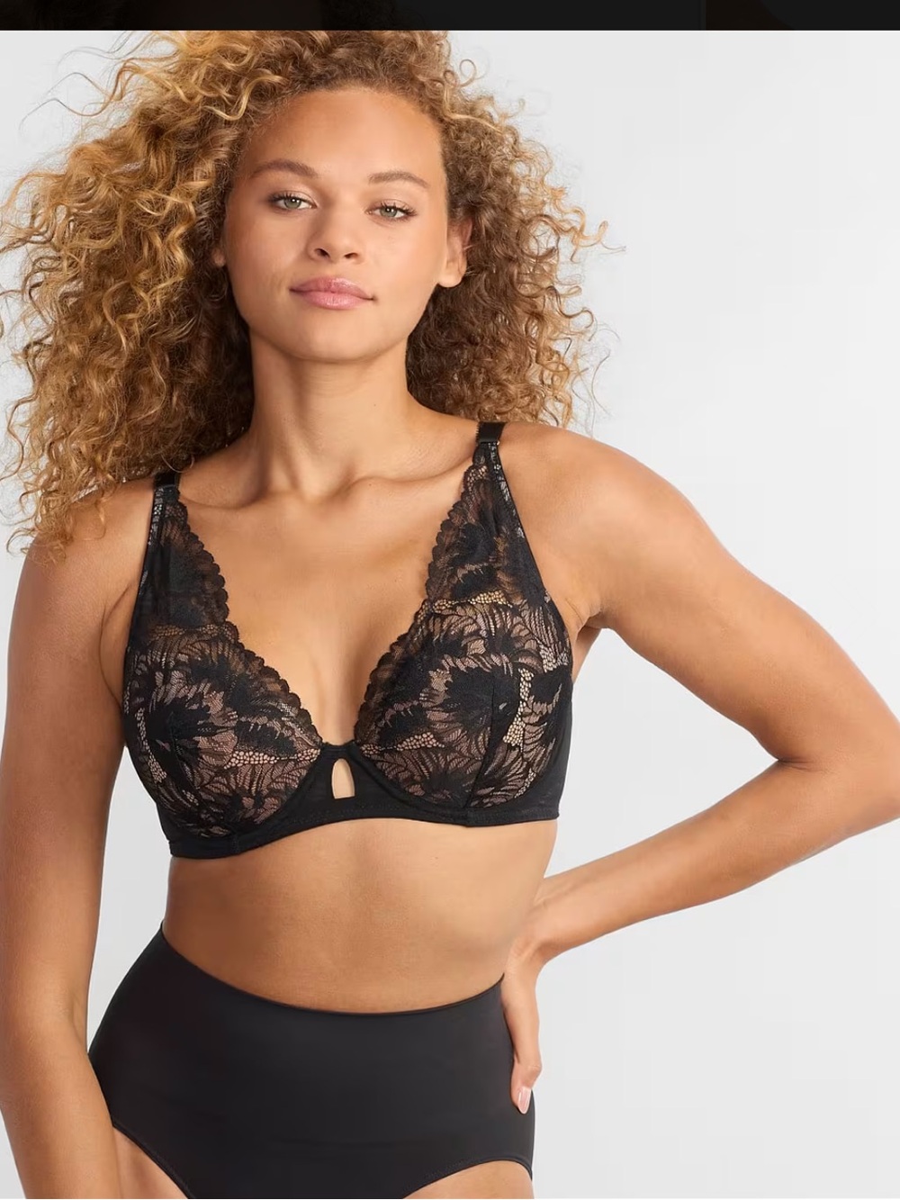 Padma X Bare Necessities Calais Lace Plunge Bra 32G nwt